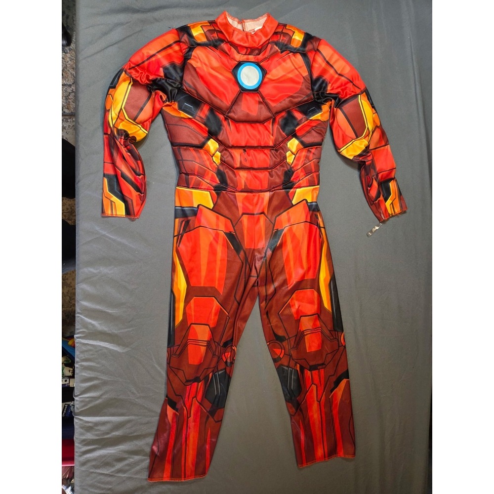 509 Marvel Avengers Iron Man Costume Jumpsuit Kids XS Red Superhero
